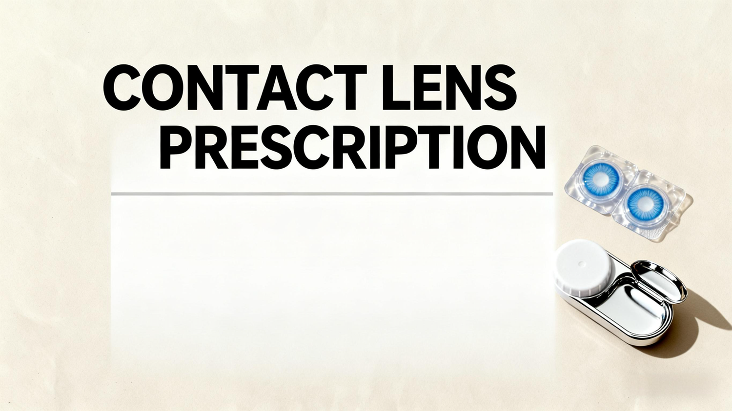 How to Read Eye Prescriptions: A Simple Guide for Contact Lens Wearers