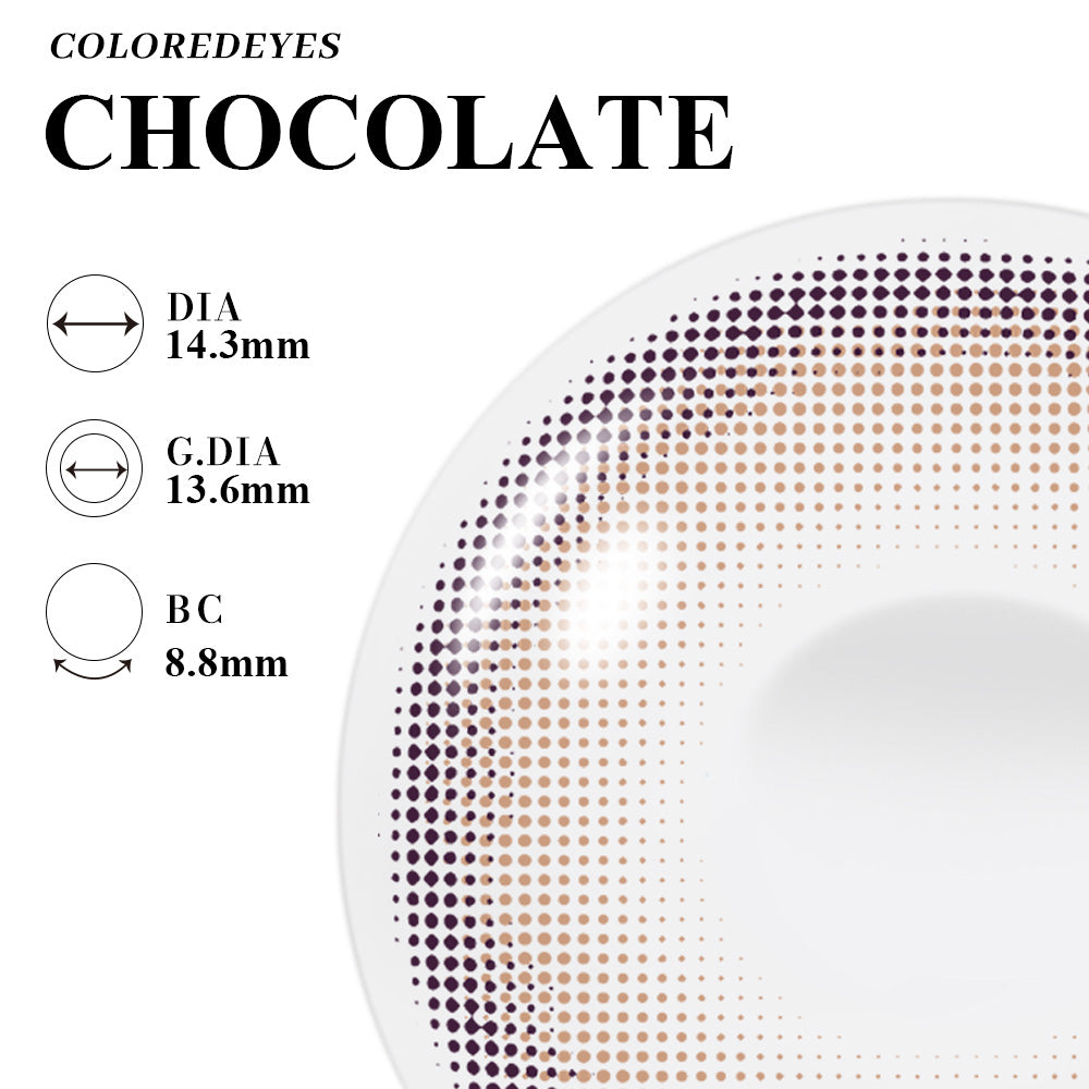 Coloredeyes  Contact Lenses HD Chocolate | Half a year