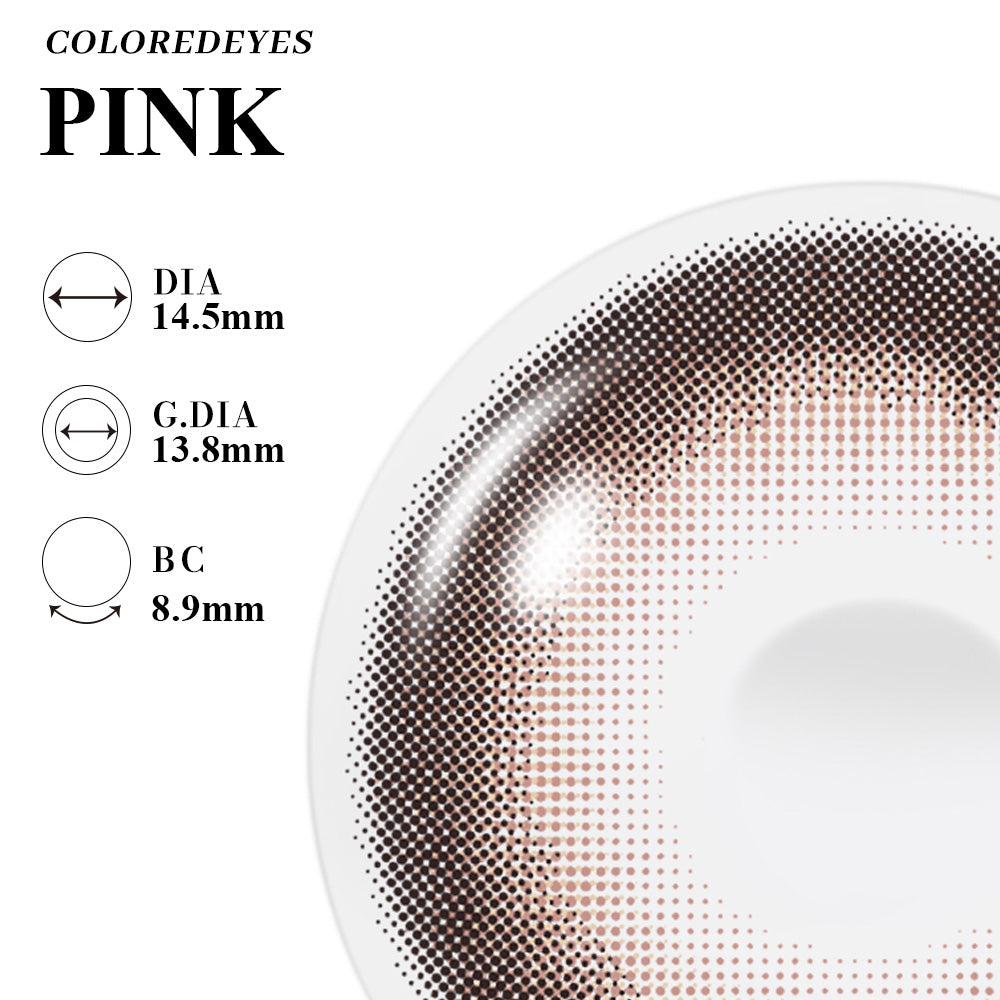 Coloredeyes Contact Lenses Champs Pink | Half a year