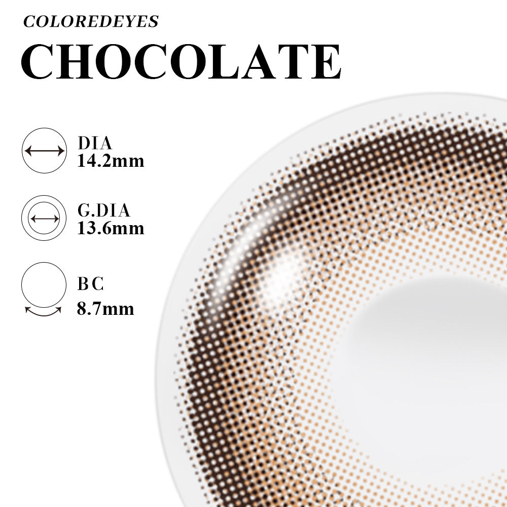 Coloredeyes Contact Lenses Choco Muse Half-year disposable