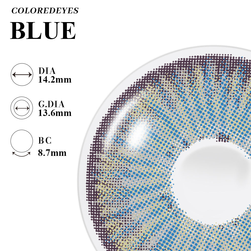Coloredeyes Contact Lenses Sapphire Dream Half-year disposable
