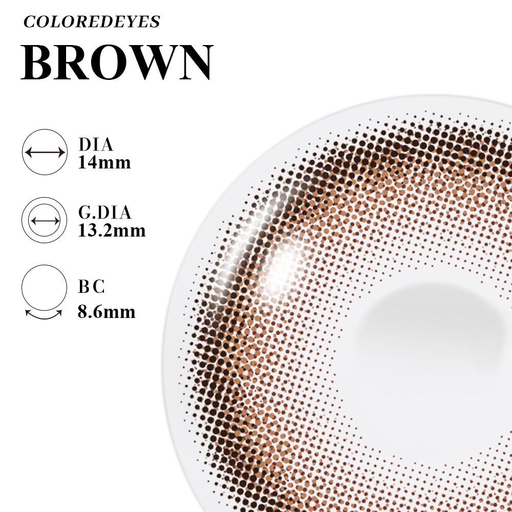 Coloredeyes Contact Lenses Hazel Dream Half-year disposable