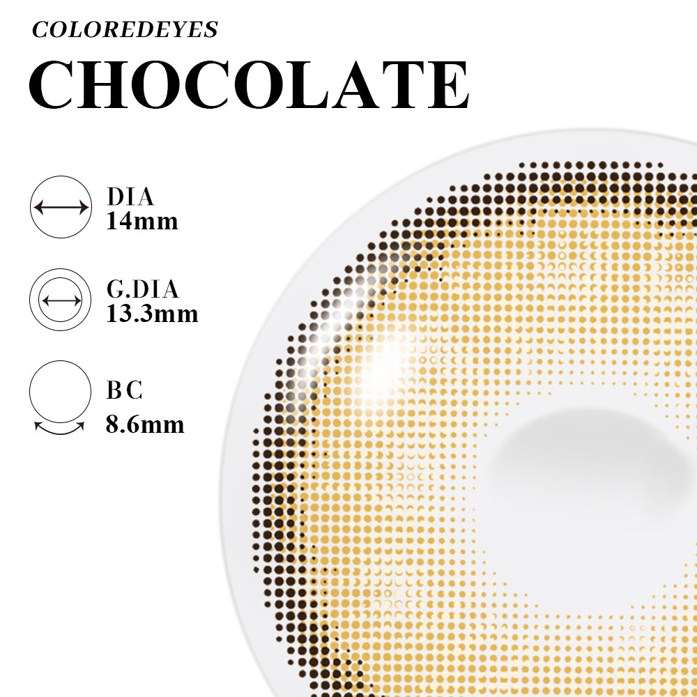 Coloredeyes Contact Lenses Toffee Glow Half-year disposable