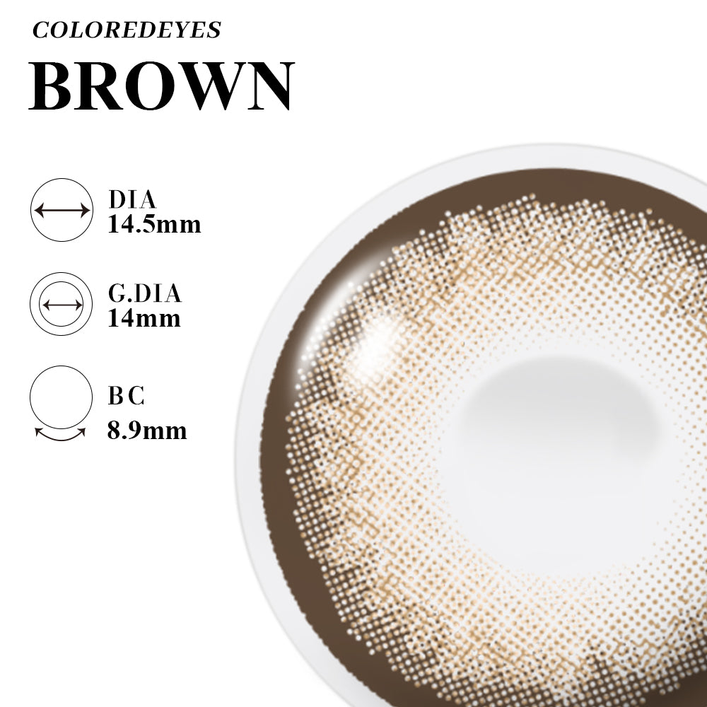 Coloredeyes Contact Lenses Cocoa Mirage Half-year disposable