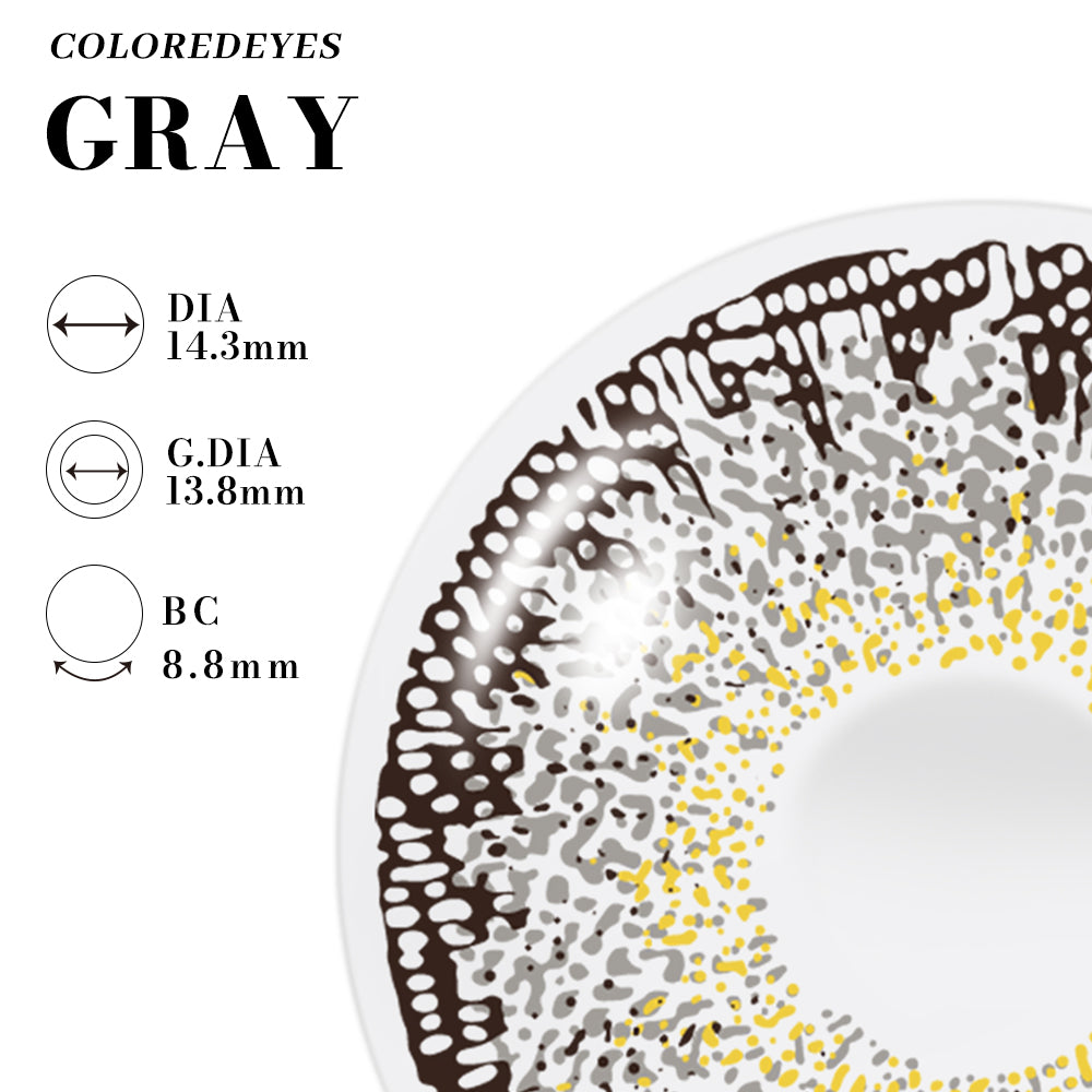 Coloredeyes Lunar Eclipse Gray | Half a year
