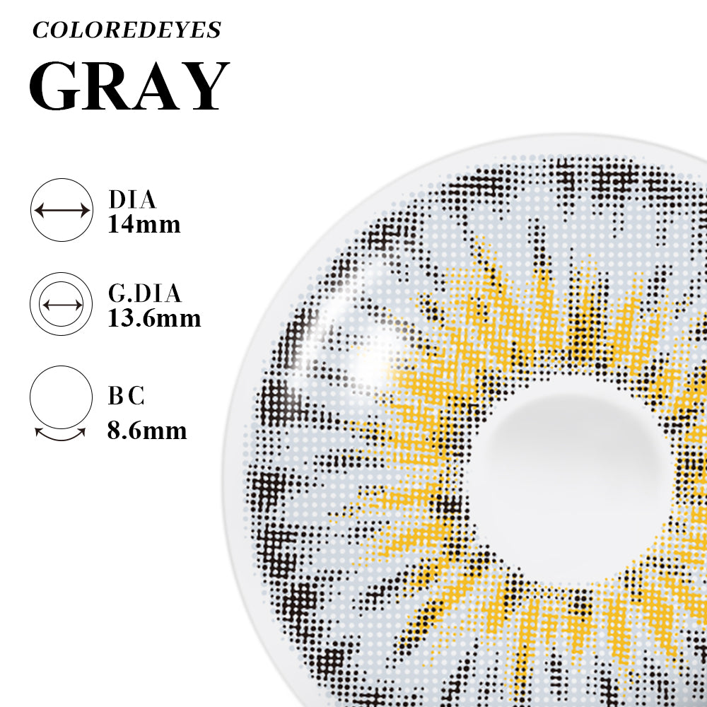 Coloredeyes Contact Lenses Silver Dusk Half-year disposable