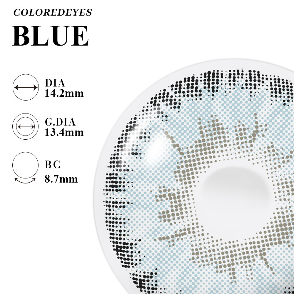 Coloredeyes Contact Lenses Blue Serenade Half-year disposable
