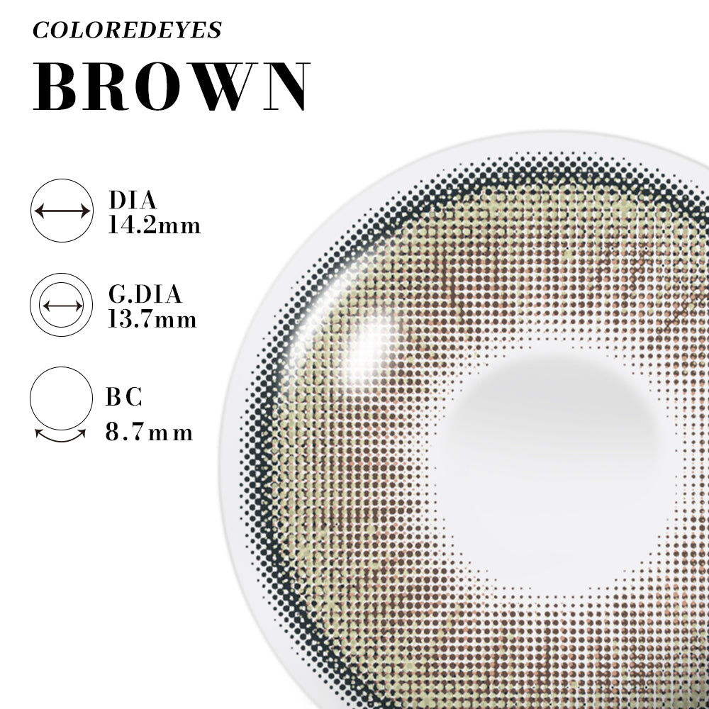 Coloredeyes Baroque Brown | half year