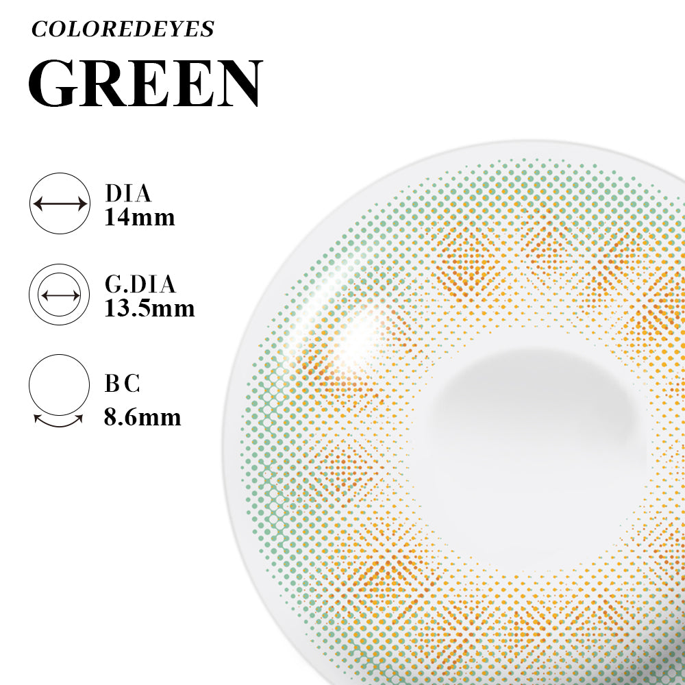 Coloredeyes Contact Lenses Forest Dew Half-year disposable