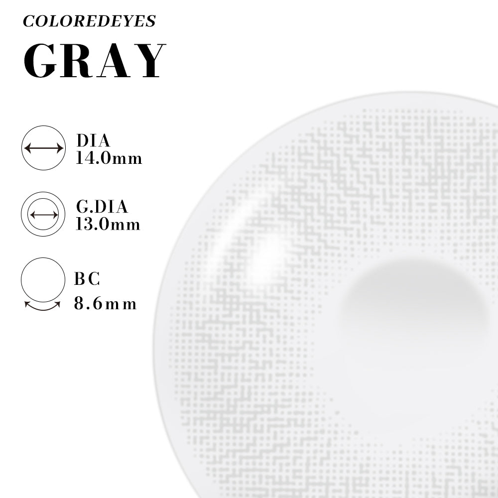 Coloredeyes Icy Gray | half year