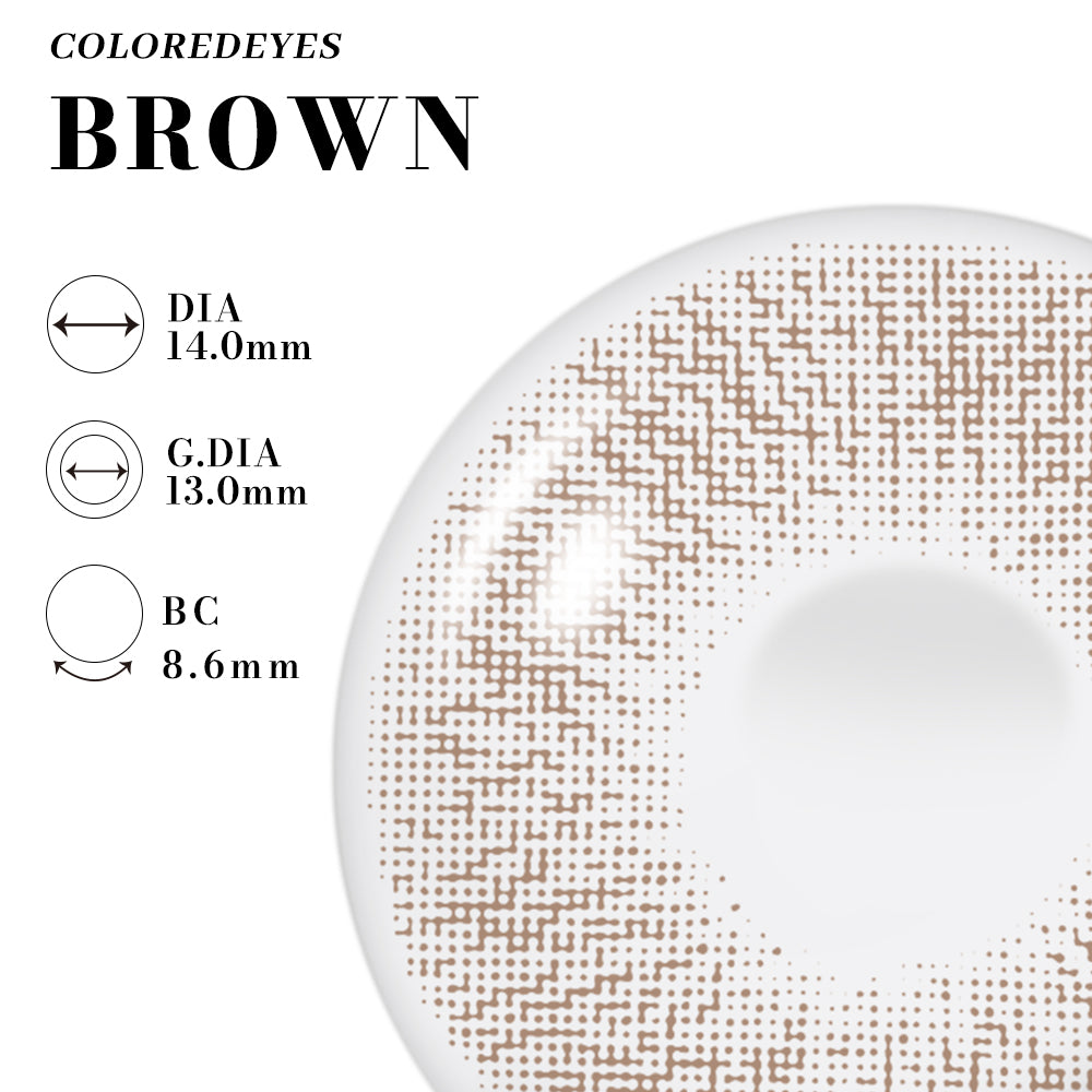 Coloredeyes Sunset Brown | half year