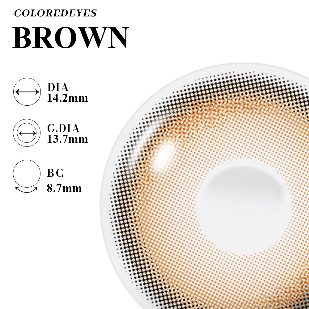 Coloredeyes Contact Lenses Honey Glaze Sonata Half-year disposable