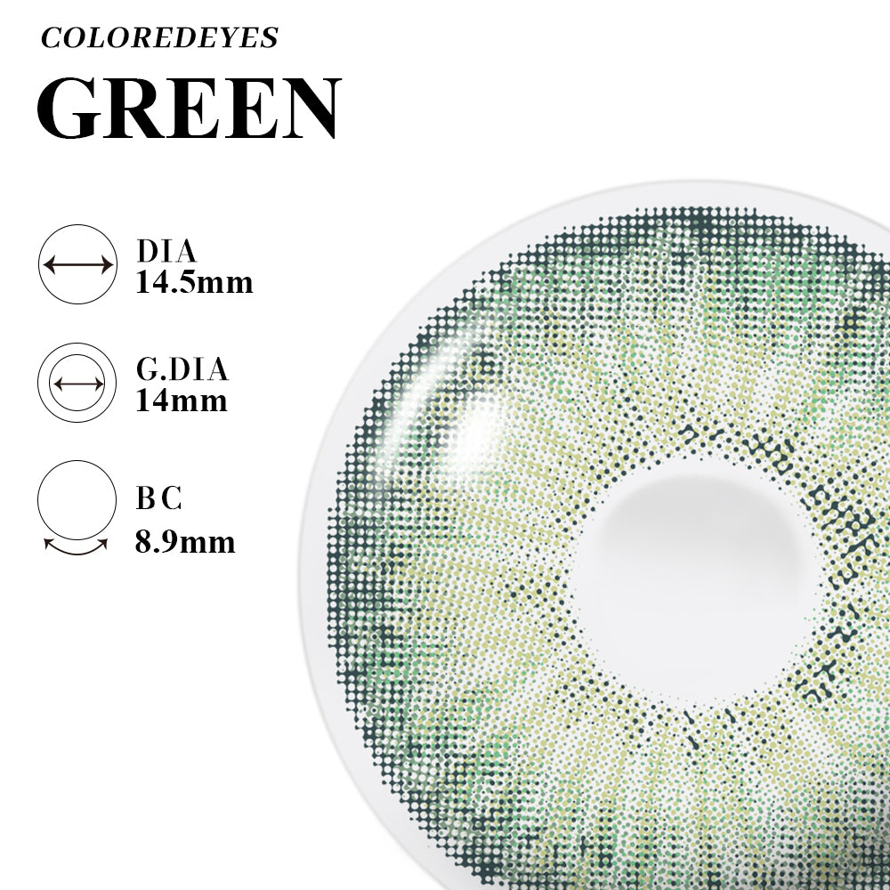 Coloredeyes Contact Lenses Emerald Dusk Half-year disposable