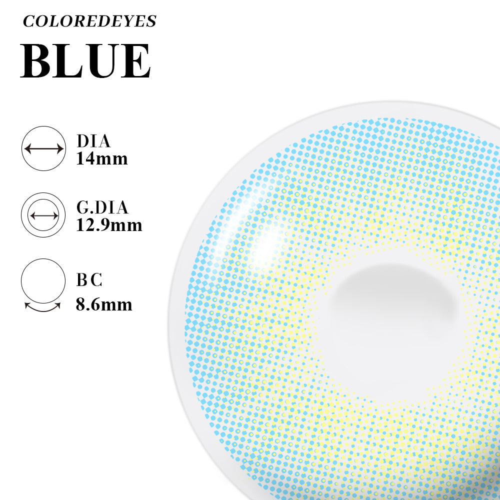 Coloredeyes Contact Lenses Ocean Frost Lullaby Half-year disposable