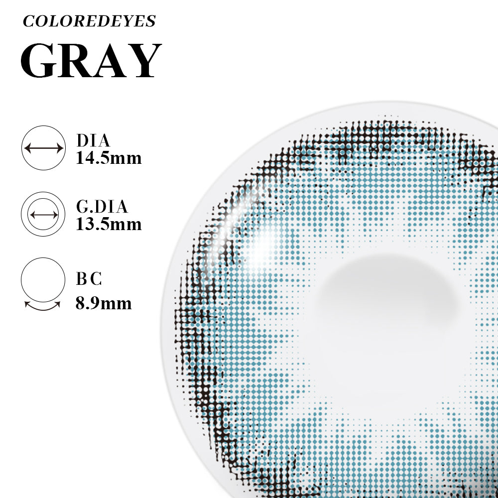 Coloredeyes Contact Lenses Moonlit Ash Half-year disposable