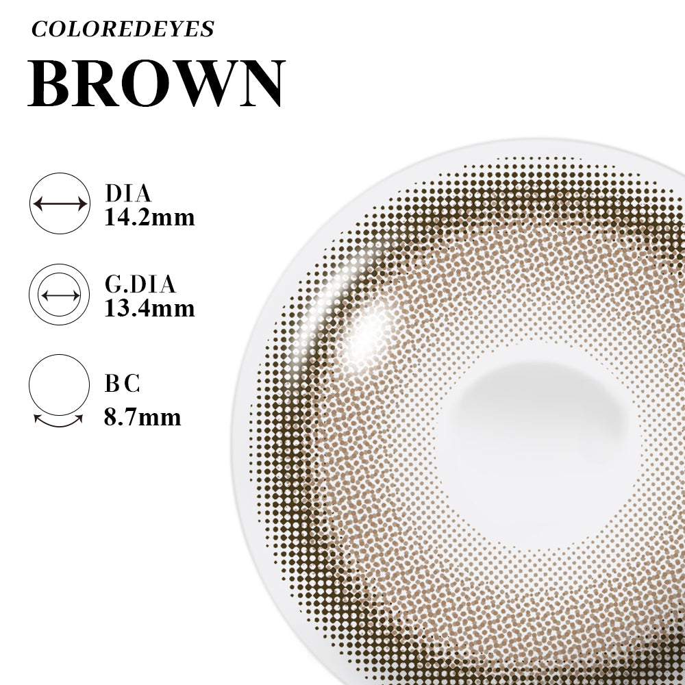 Coloredeyes Contact Lenses Honey Mirage Half-year disposable