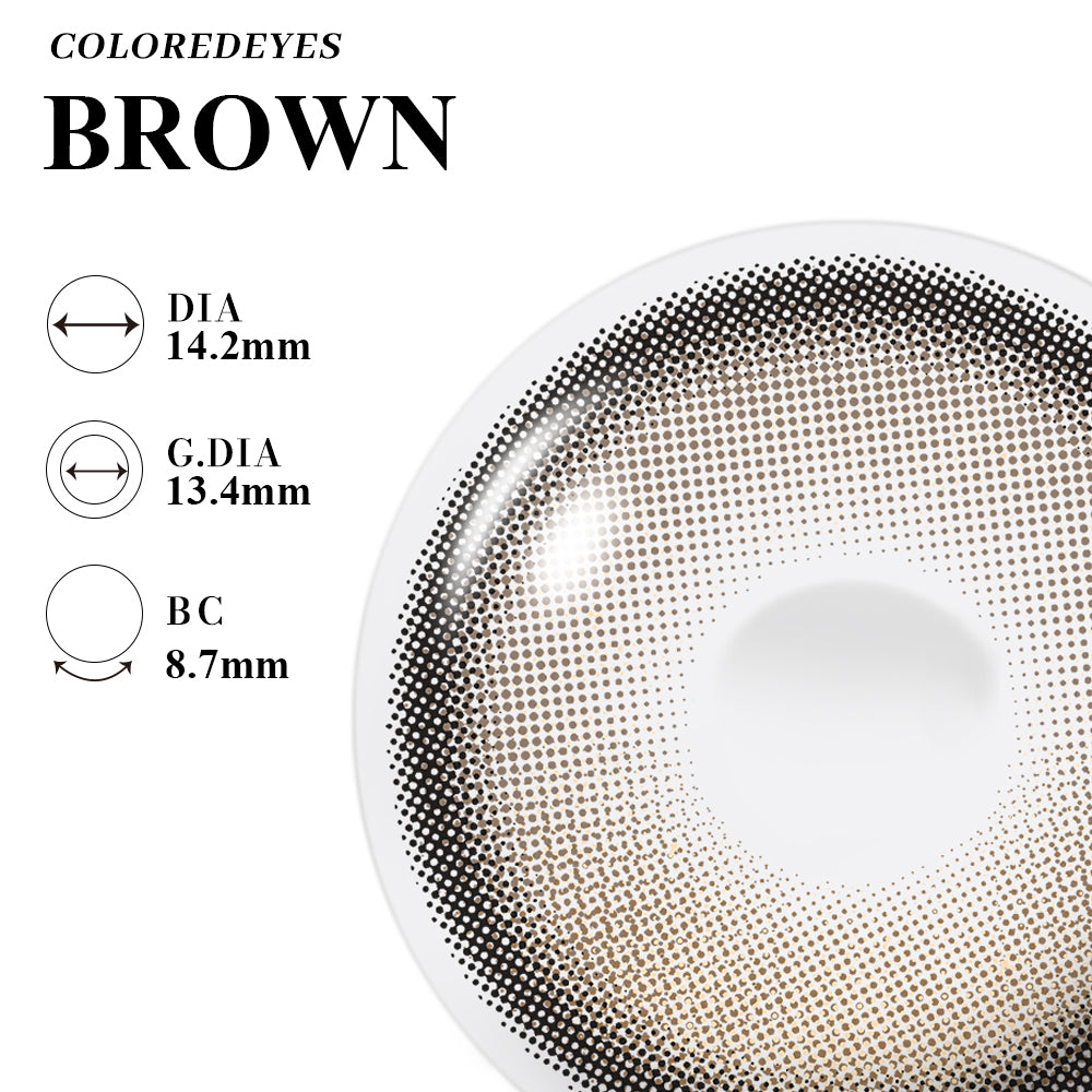 Coloredeyes Contact Lenses Toffee Glow Half-year disposable