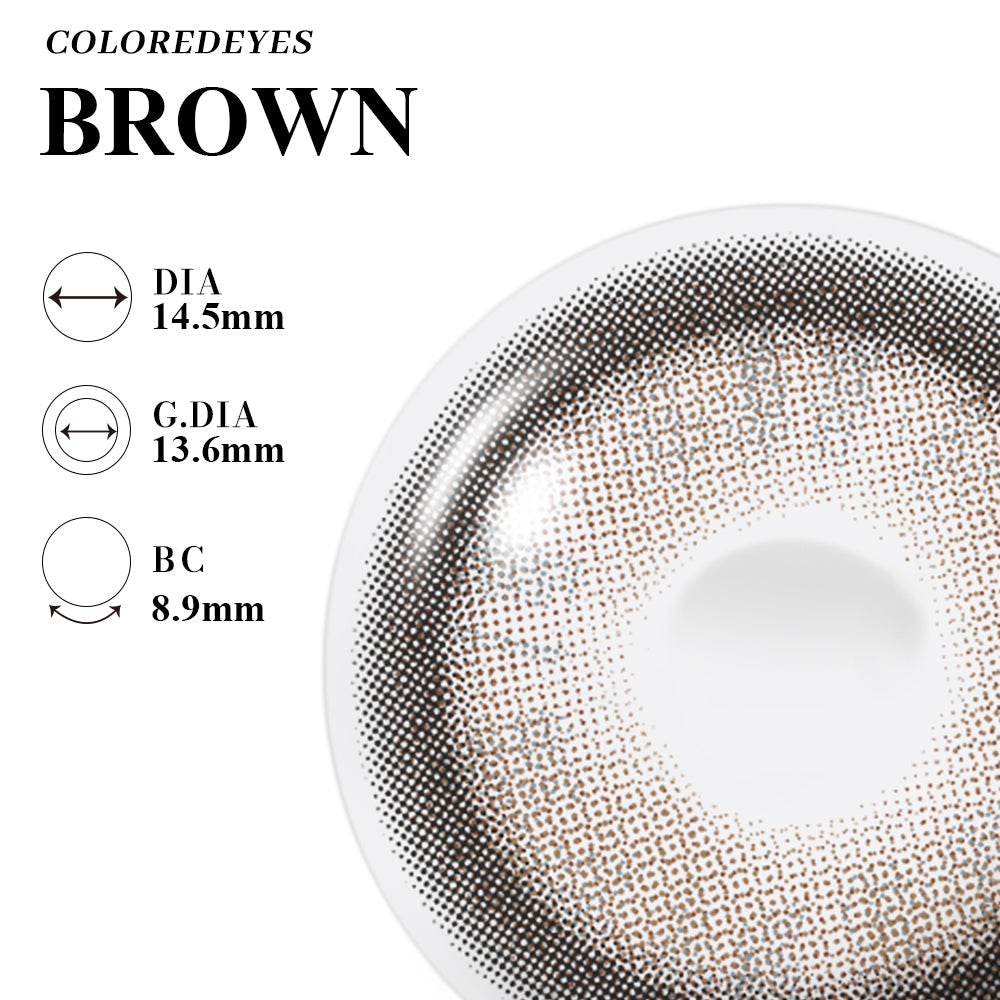 Coloredeyes Contact Lenses Caramel Veil Half-year disposable