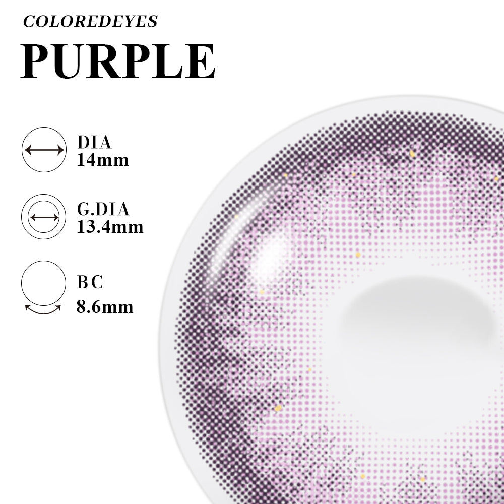 Coloredeyes Contact Lenses Violet Mirage Half-year disposable