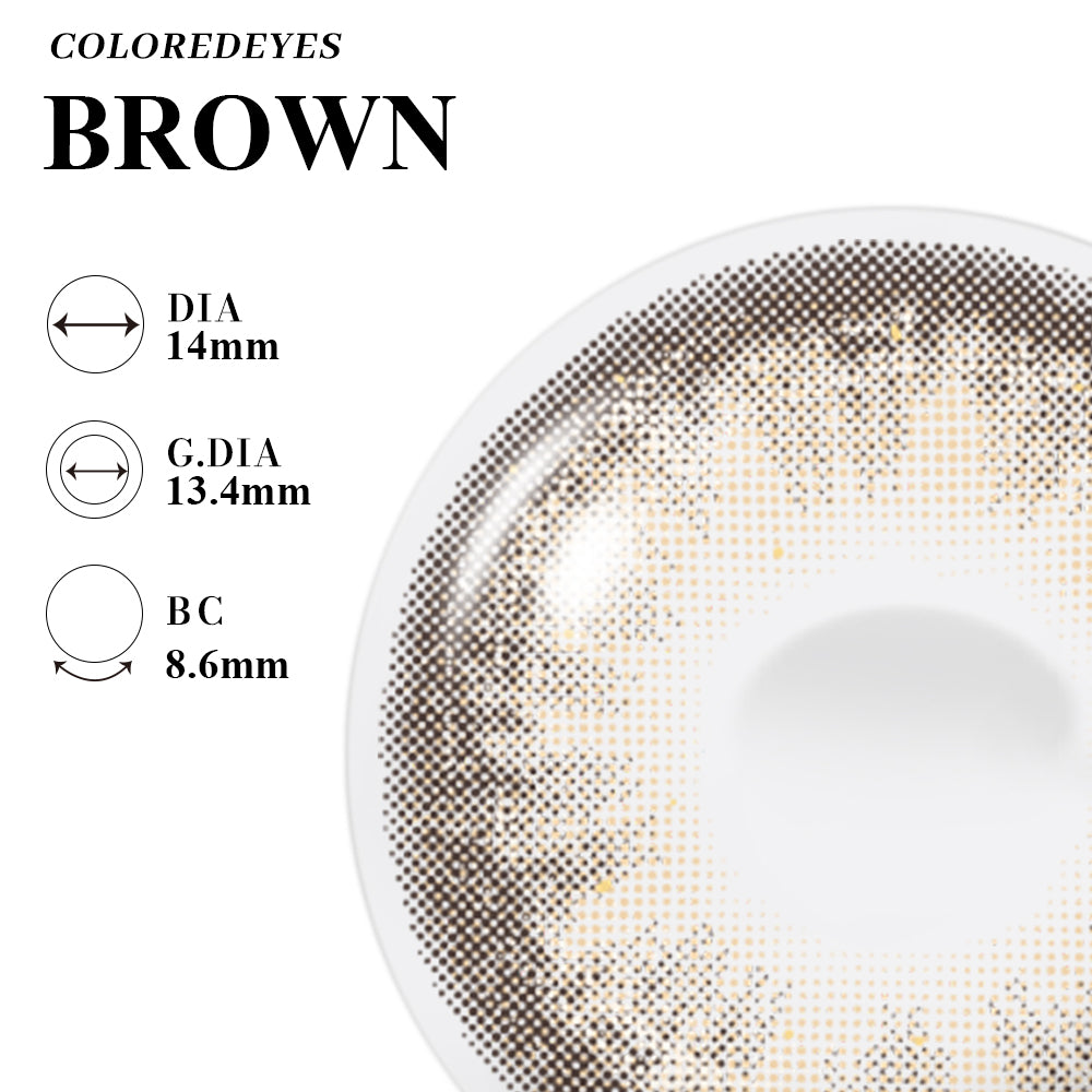 Coloredeyes Contact Lenses Amber Muse Half-year disposable