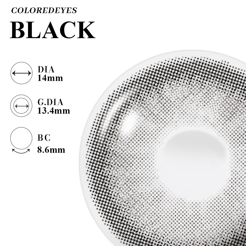 Coloredeyes Contact Lenses Noir Mirage Half-year disposable