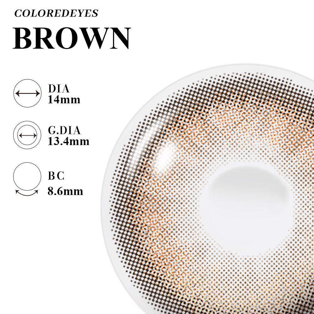 Coloredeyes Contact Lenses Cocoa Mirage Half-year disposable