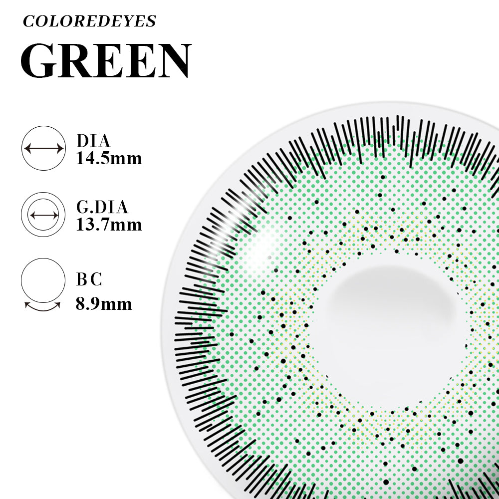 Coloredeyes Contact Lenses Emerald Dusk Half-year disposable