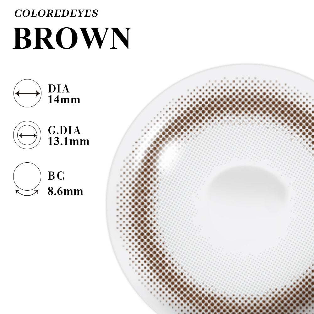 Coloredeyes Contact Lenses Cinnamon Veil Half-year disposable