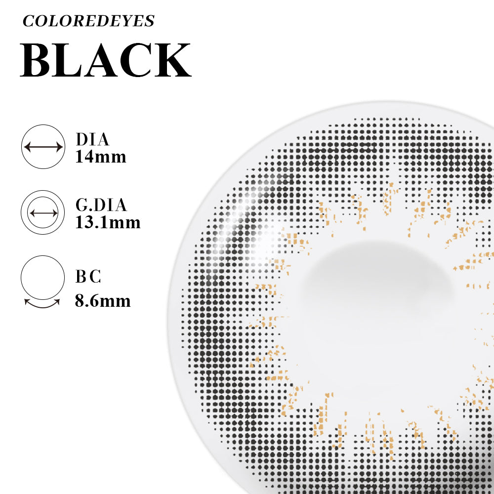 Coloredeyes Contact Lenses Velvet Eclipse Half-year disposable