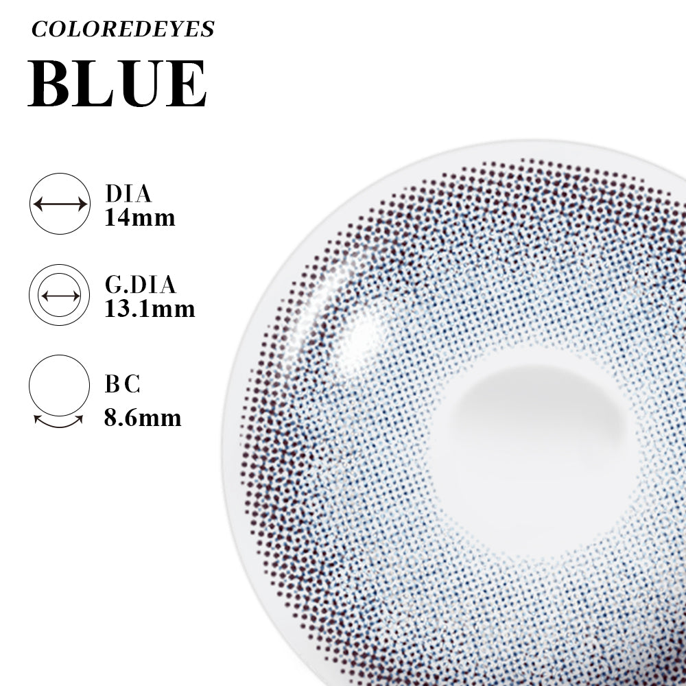 Coloredeyes Contact Lenses Azure Muse Half-year disposable