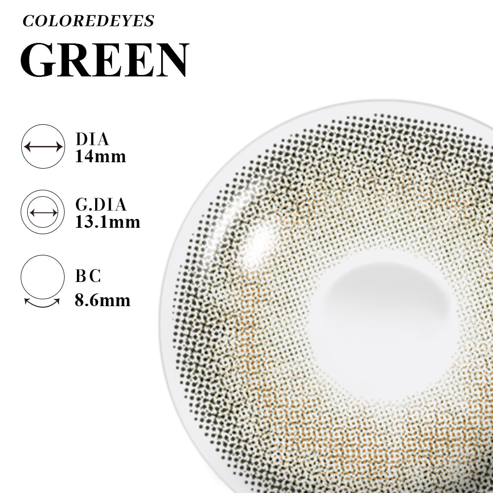 Coloredeyes Contact Lenses Olive Mirage Half-year disposable