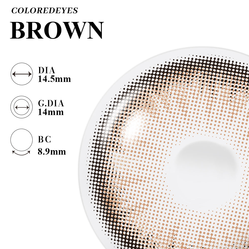 Coloredeyes Contact Lenses Cocoa Mirage Half-year disposable