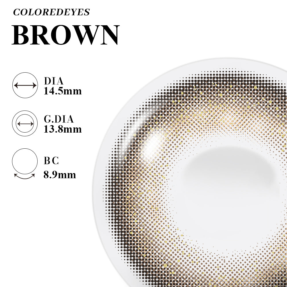 Coloredeyes Contact Lenses Choco Serenade Half-year disposable