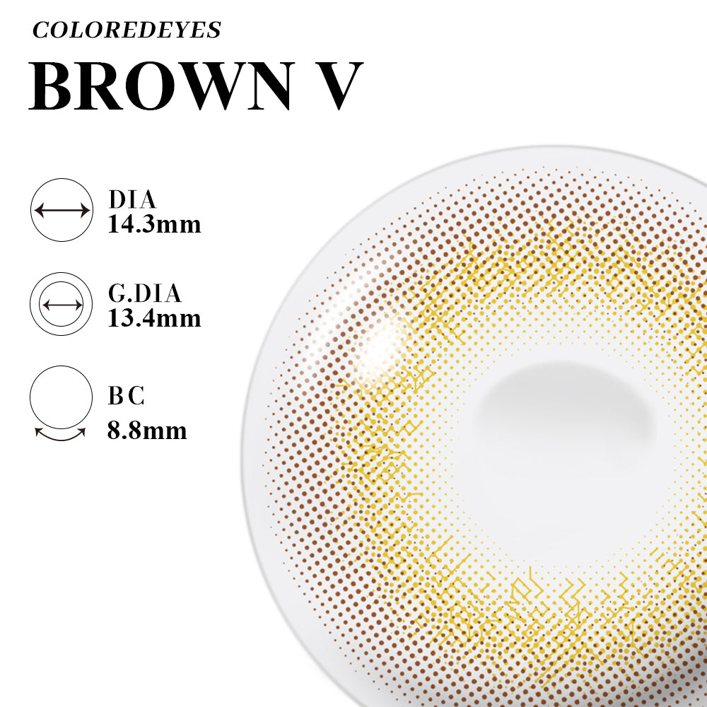 Coloredeyes Contact Lenses Amber Dust Reverie Half-year disposablea