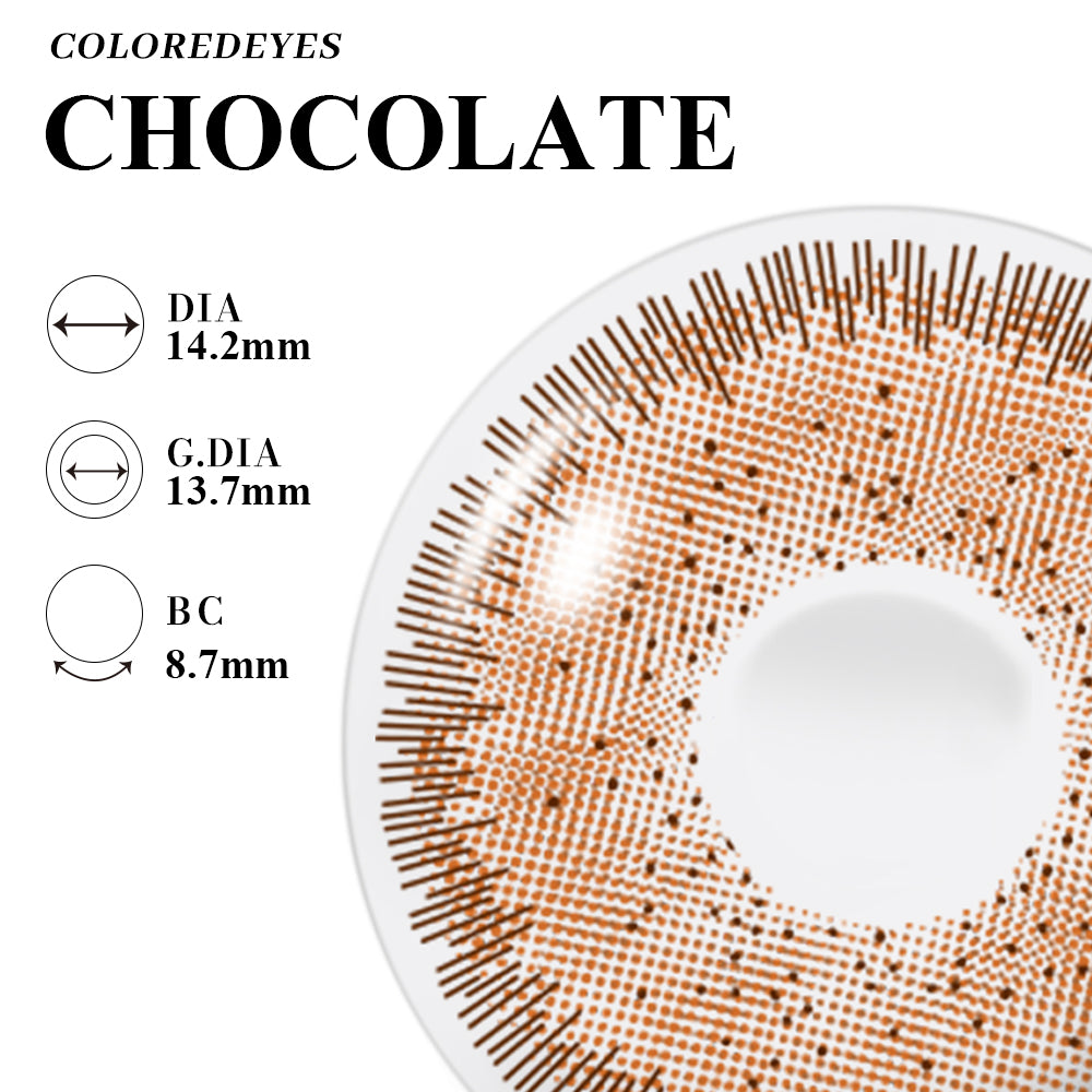 Coloredeyes Contact Lenses Mocha Bloom Half-year disposable