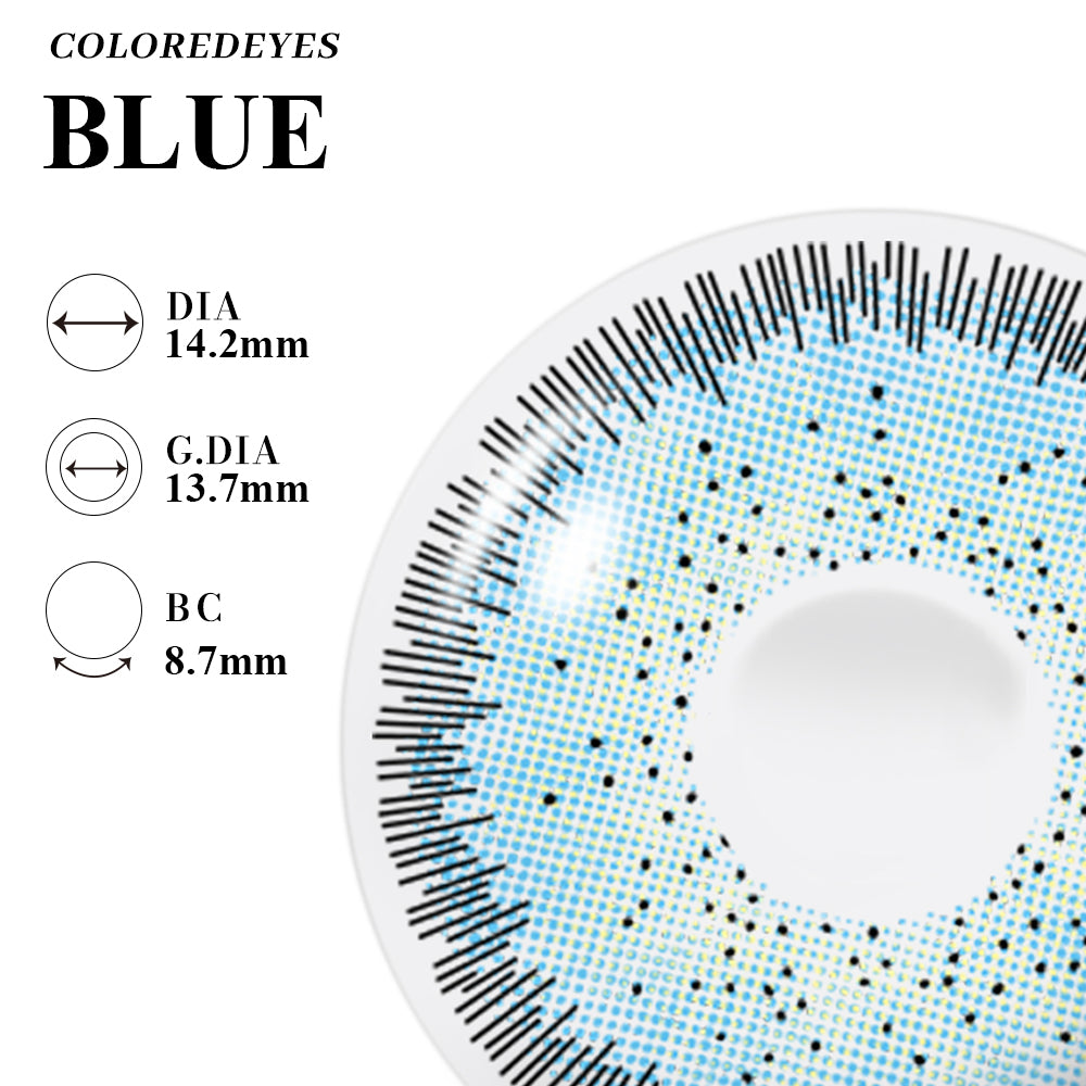 Coloredeyes Contact Lenses Sapphire Haze Half-year disposable