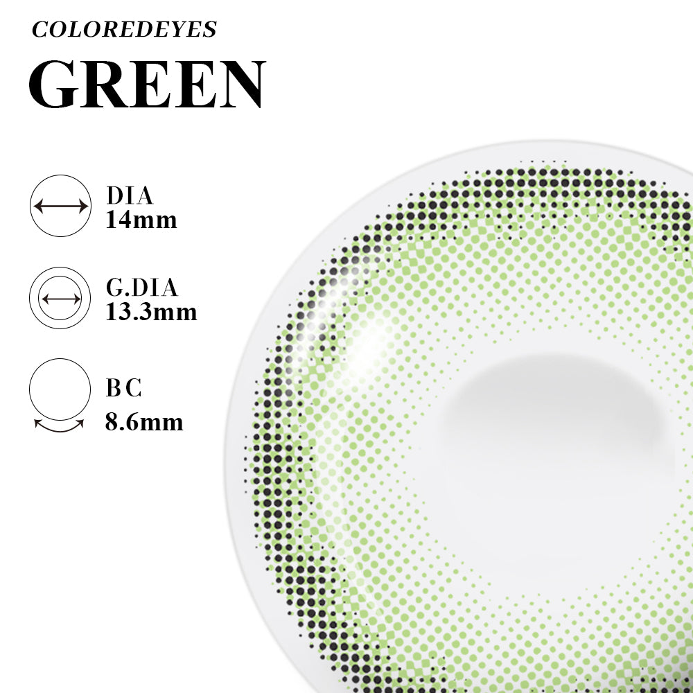 Coloredeyes Contact Lenses Meadow Gleam Half-year disposable