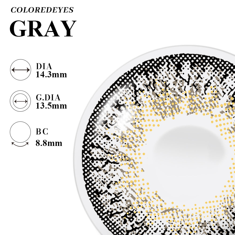 Coloredeyes Contact Lenses Frost Eclipse Half-year disposable