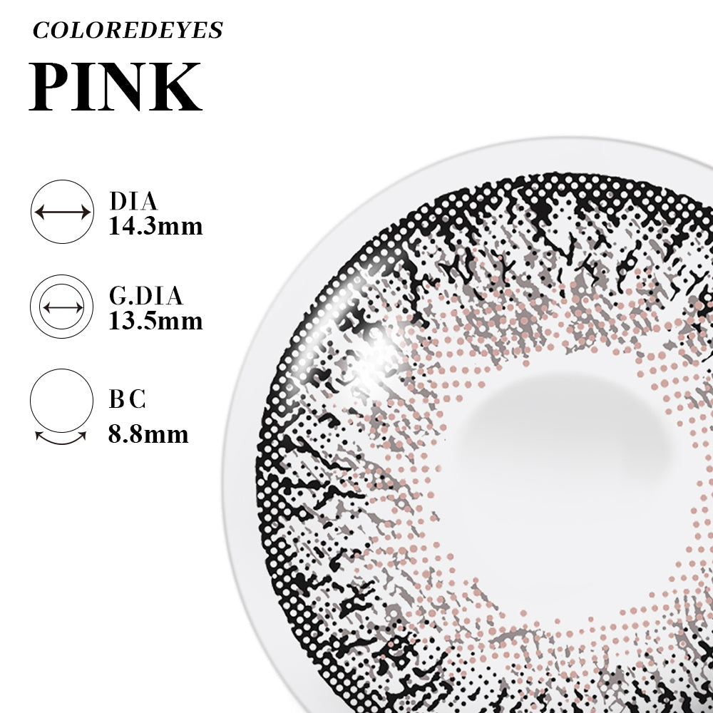 Coloredeyes Contact Lenses Rosé Daw Half-year disposable