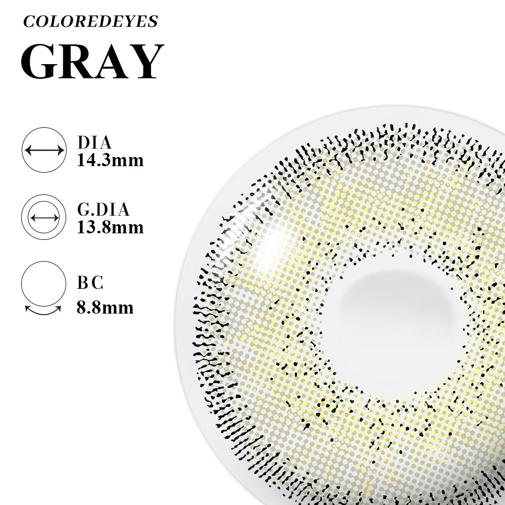 Coloredeyes Contact Lenses Silver Mist Aurora Half-year disposablea