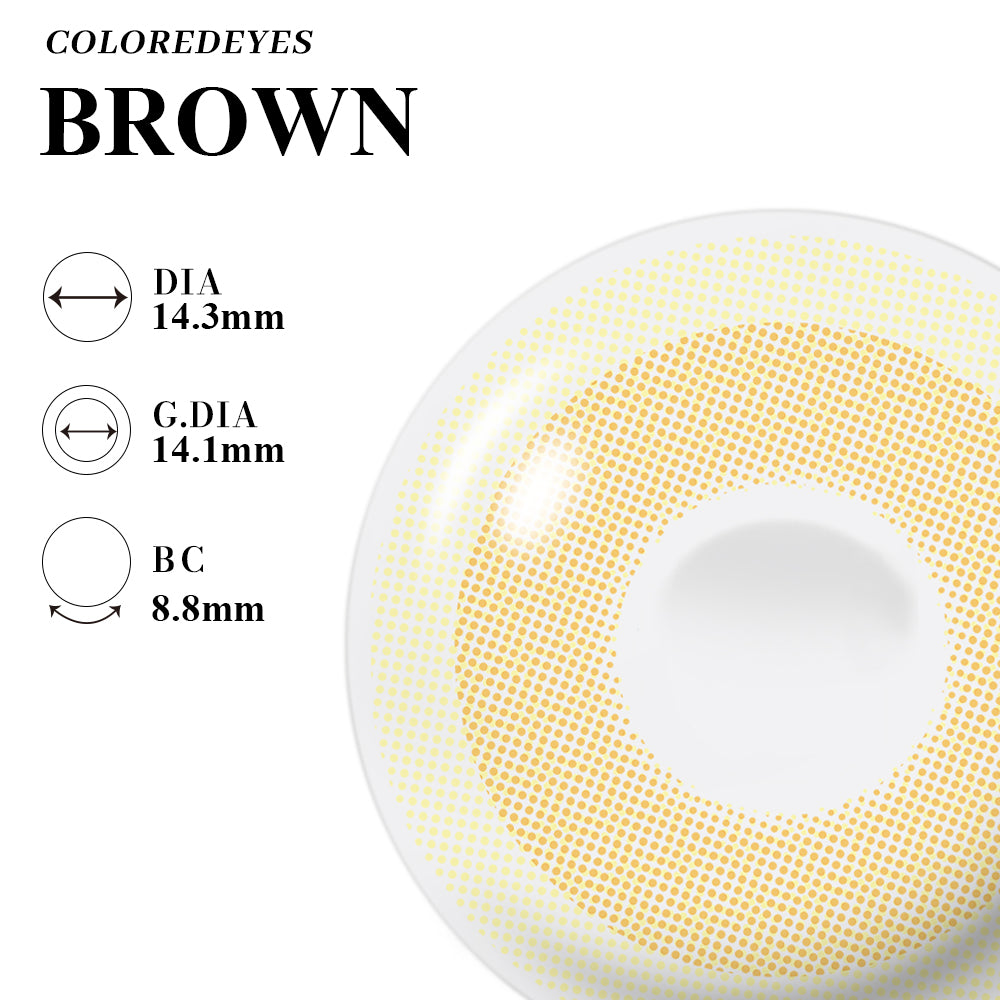 Coloredeyes Contact Lenses Golden Ember Symphony Half-year disposablea