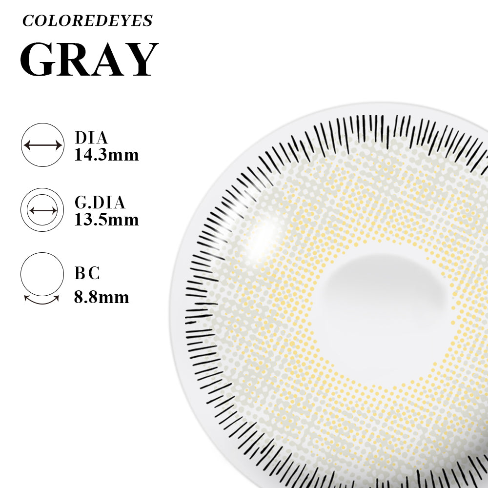 Coloredeyes Contact Lenses Twilight Ash Reverie Half-year disposablea