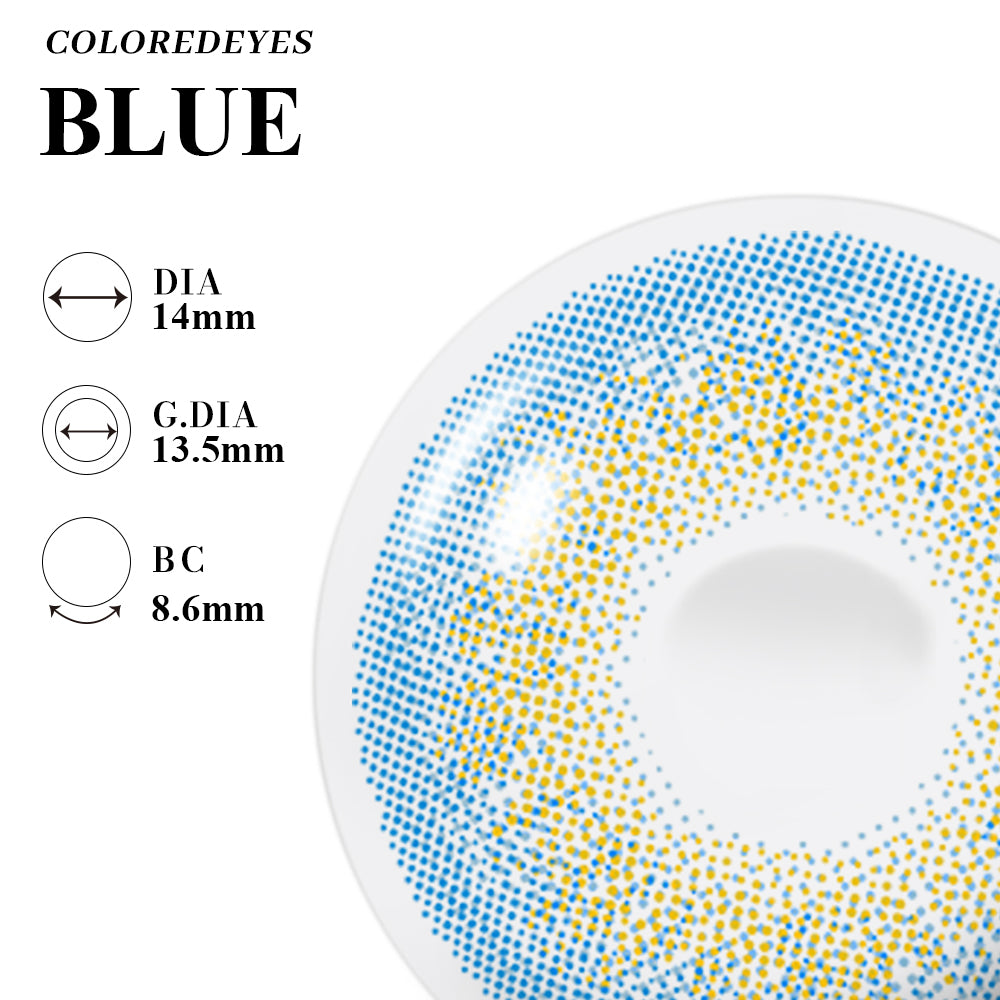 Coloredeyes Contact Lenses Crystal Wave Half-year disposable