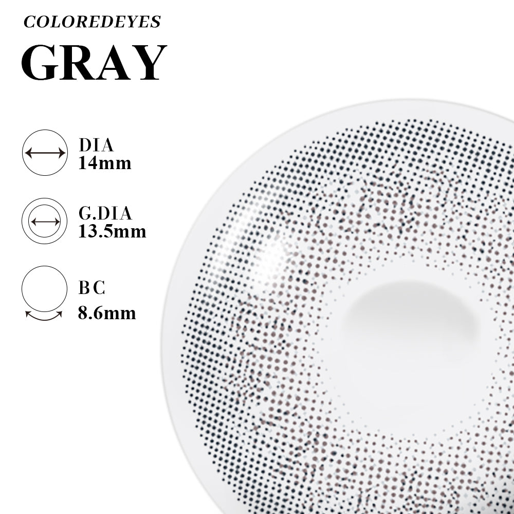 Coloredeyes Contact Lenses Smoke Whisper Half-year disposable