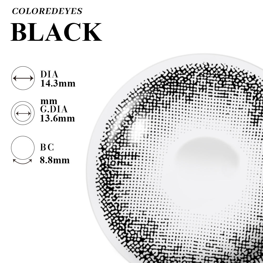 Coloredeyes Contact Lenses Obsidian Veil Symphony Half-year disposablea