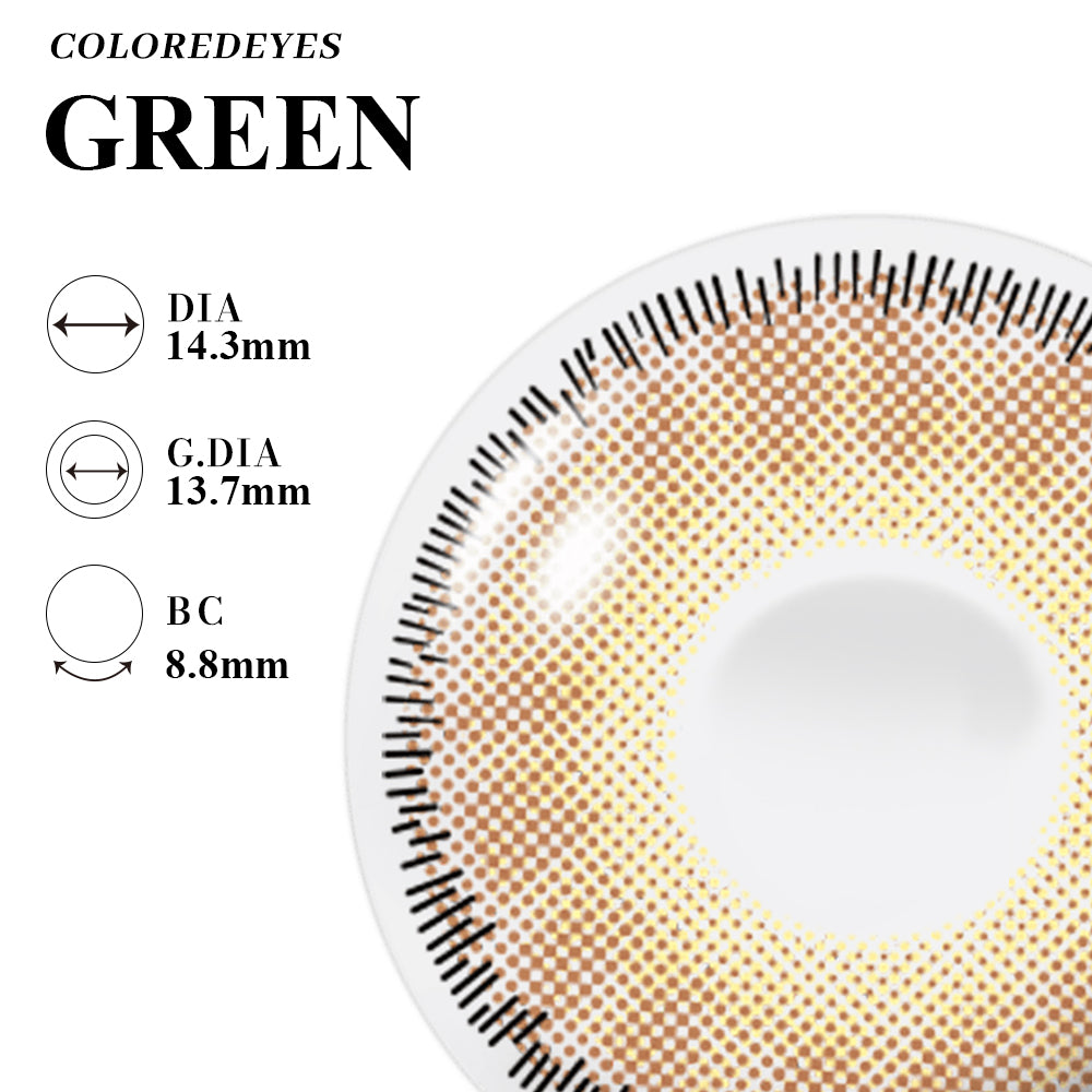 Coloredeyes Contact Lenses Velvet Cocoa Half-year disposable