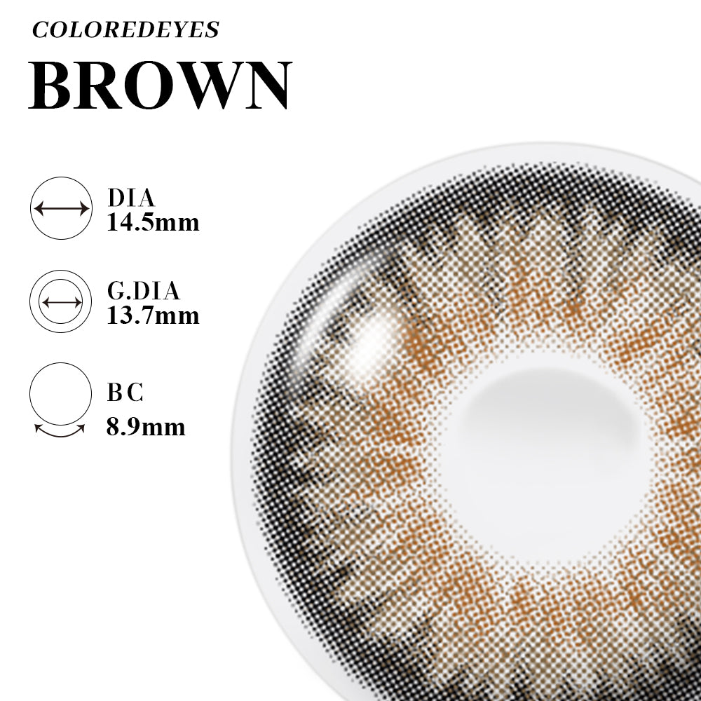 Coloredeyes Contact Lenses Bronze Whispers Half-year disposable