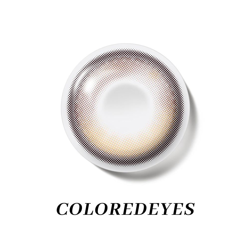 Coloredeyes Caramel Ember Muse – 6-Month Brown Contact Lenses (14.3mm, BC 8.8)