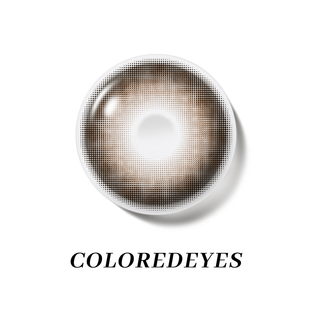 Coloredeyes Mocha Eclipse Aura – 6-Month Brown Contact Lenses (14.5mm, BC 8.9)