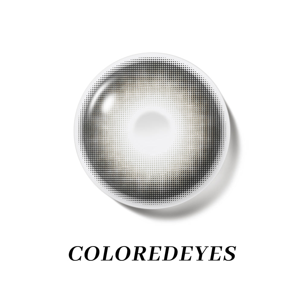 Coloredeyes Silver Mirage Veil – 6-Month Gray Contact Lenses (14.5mm, BC 8.9)